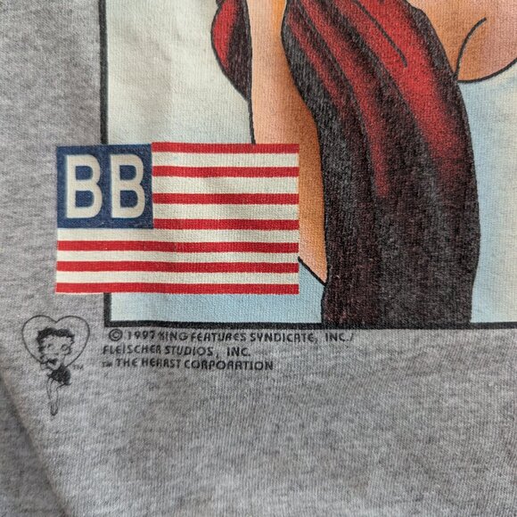 BETTY BOOP 'BOOP SPORT' VINTAGE GRAPHIC TSHIRT - Picture 2 of 4